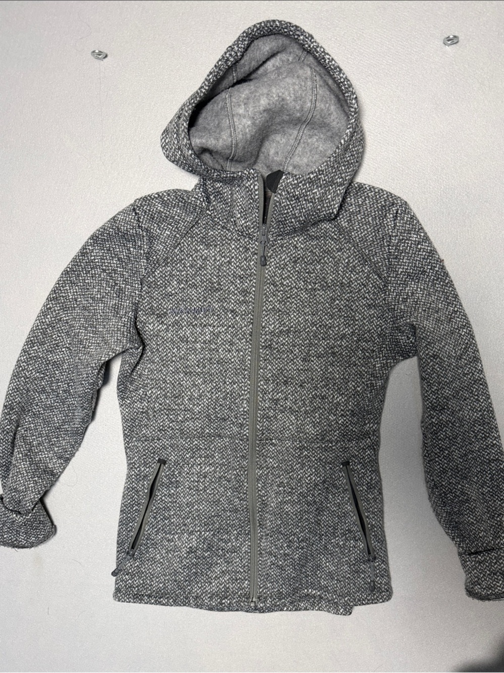 Mammut Kids Grey Hooded Zip-Up Jacket
